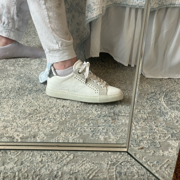 Zadig and Voltaire lighting bolt studded sneakers - Picture 2 of 6